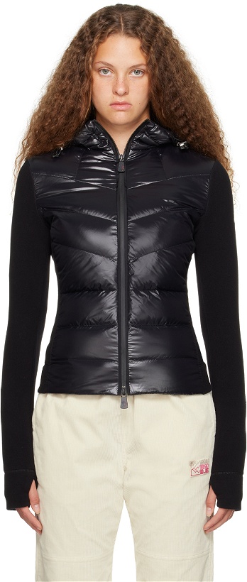 Photo: Moncler Grenoble Black Quilted Down Hoodie