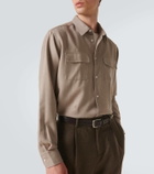 Berluti Herringbone wool shirt