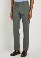 Lardini Cotton and Silk-blend Trousers Grey