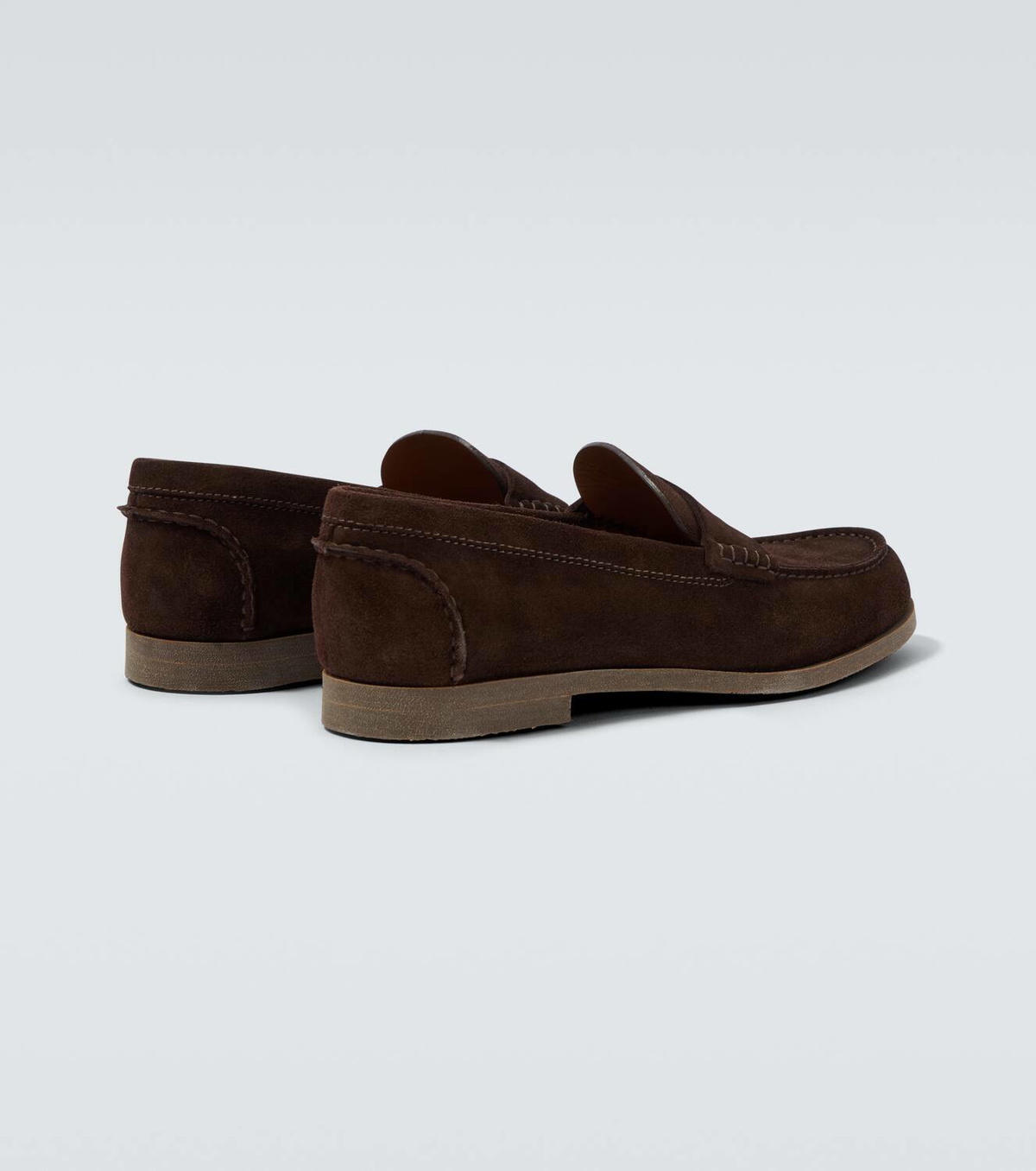 Dunhill Suede penny loafers