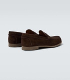 Dunhill Suede penny loafers