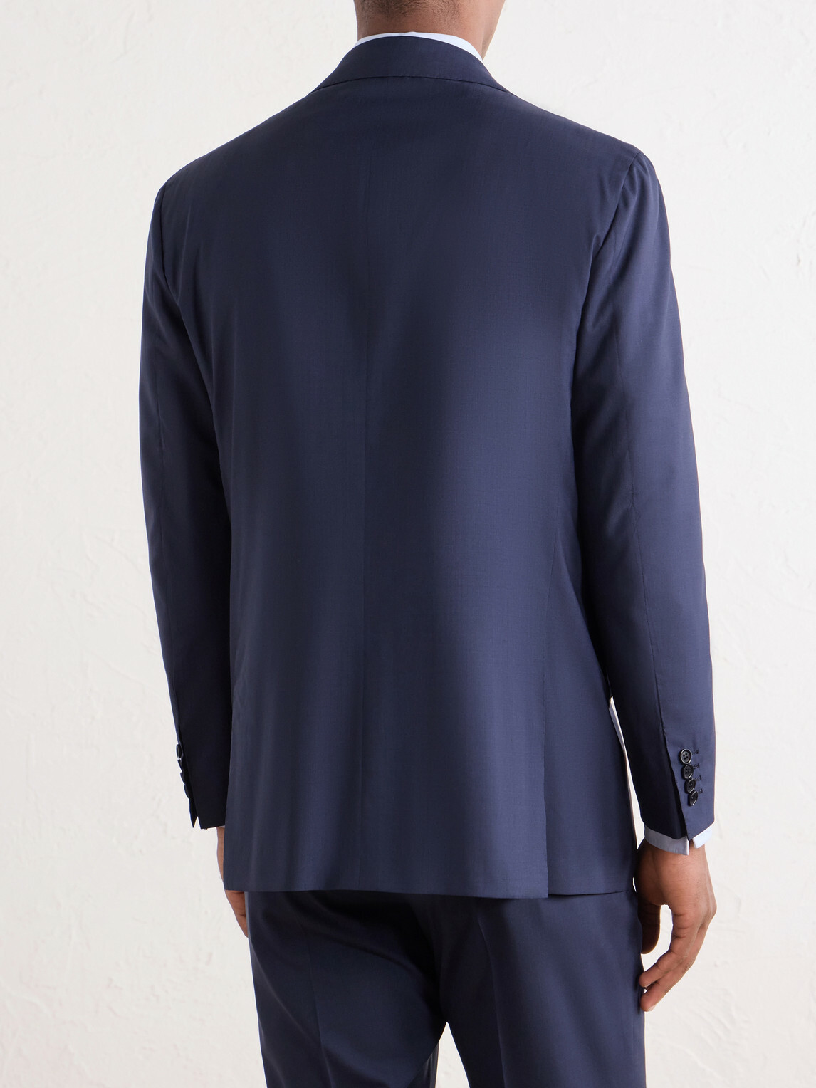 Kiton - Wool-Fresco Suit Jacket - Blue