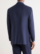 Kiton - Wool-Fresco Suit Jacket - Blue