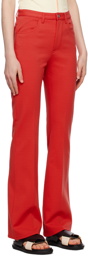 Marni Red Flared Trousers