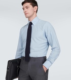 Thom Sweeney Cotton and cashmere Oxford shirt