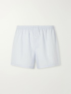 Zimmerli - Striped TENCEL™ Lyocell Boxer Shorts - Blue