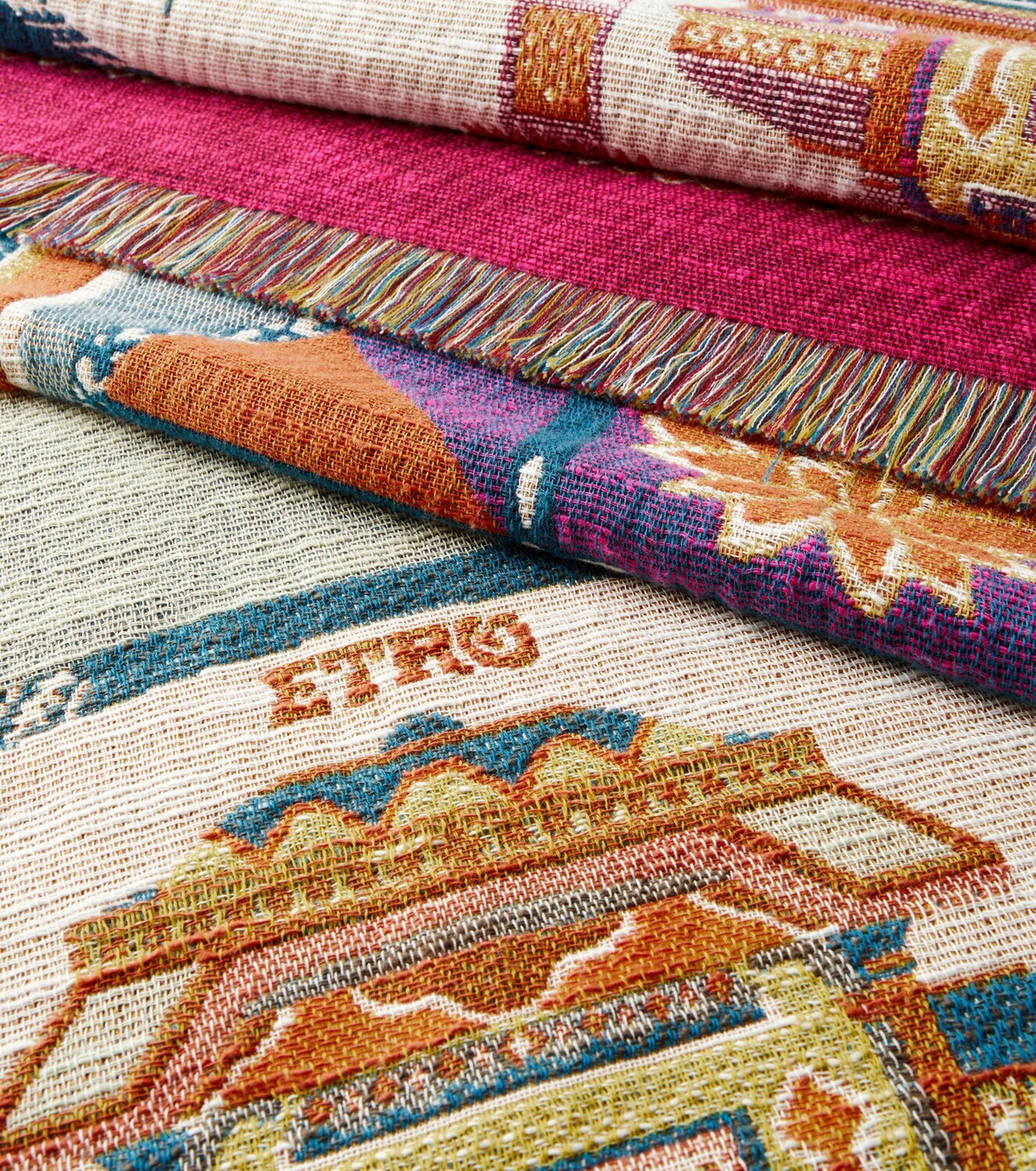 Etro Shanti embroidered cotton throw