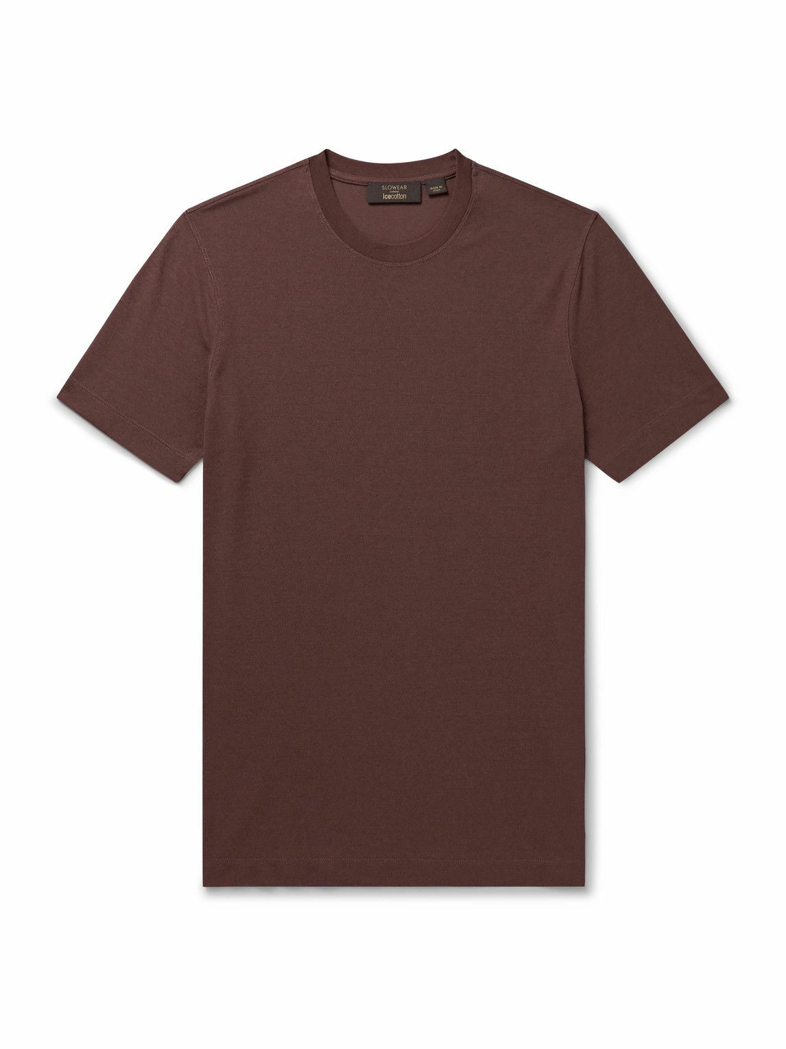 Incotex - Incotex Zanone Slim-Fit IceCotton T-Shirt - Brown