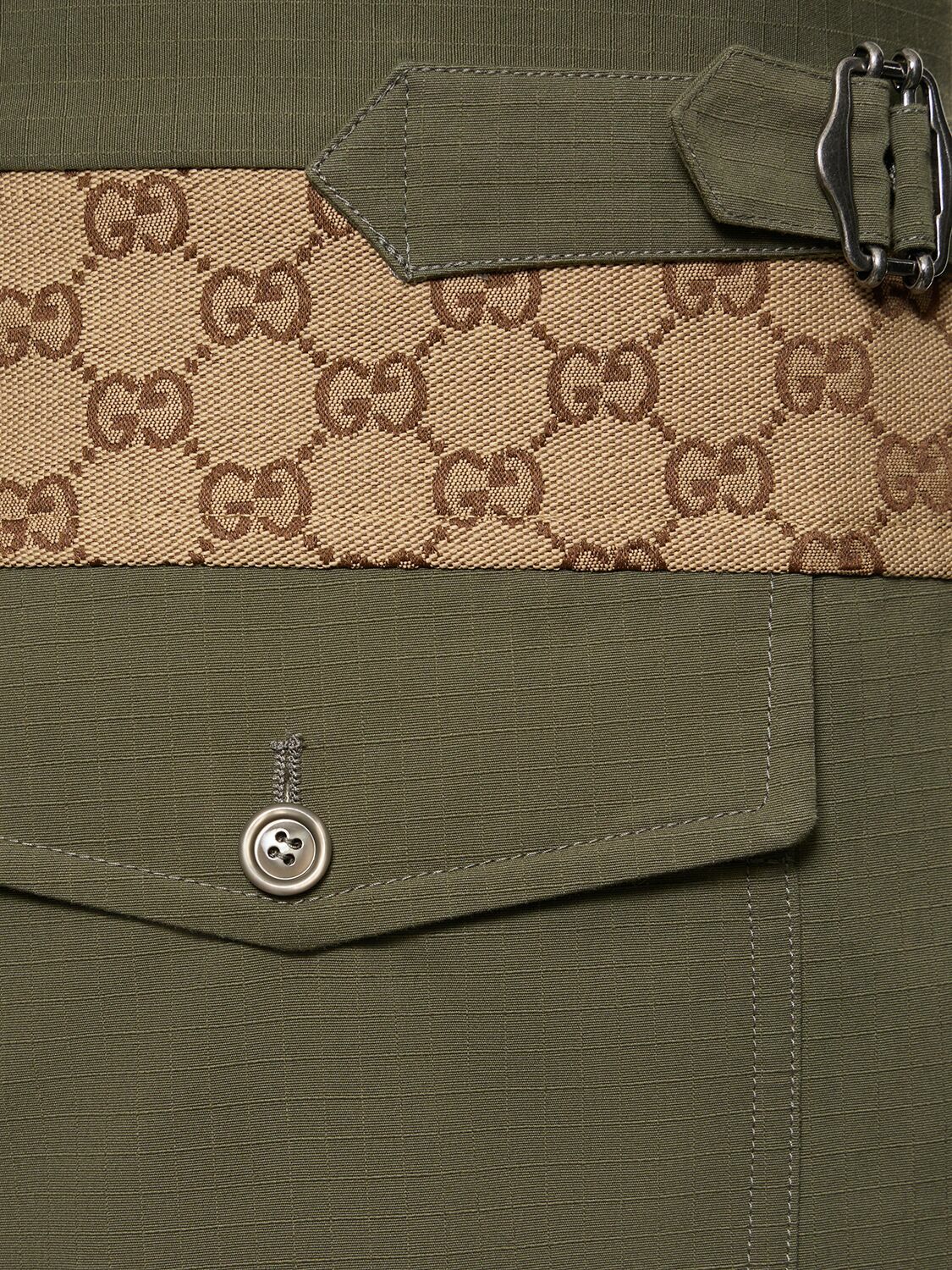 Gucci Men Charcoal Wool Pant