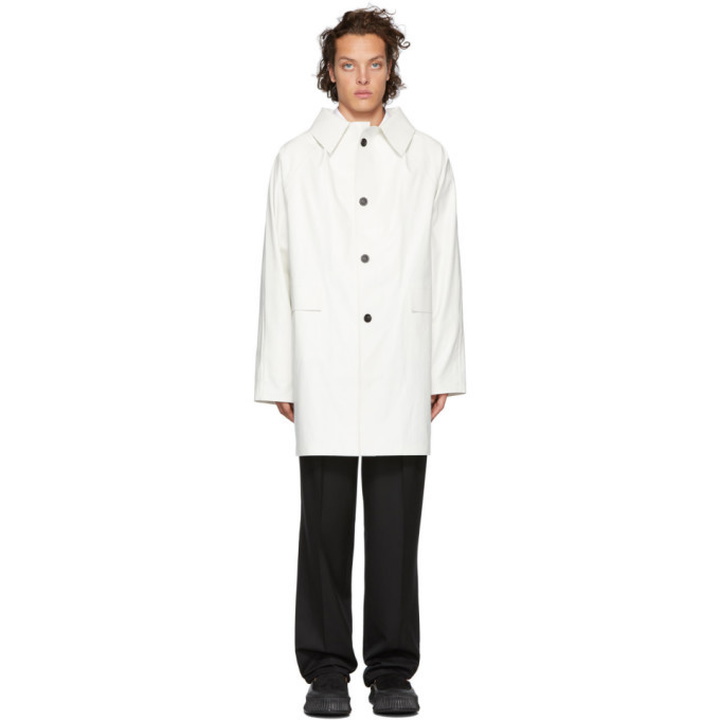 Photo: Kassl Editions White Oil Above The Knee Coat