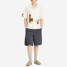 Palmes Men's Cotton Ripstop Shorts in Charcoal