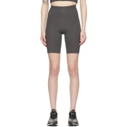 Girlfriend Collective Grey High-Rise Bike Shorts