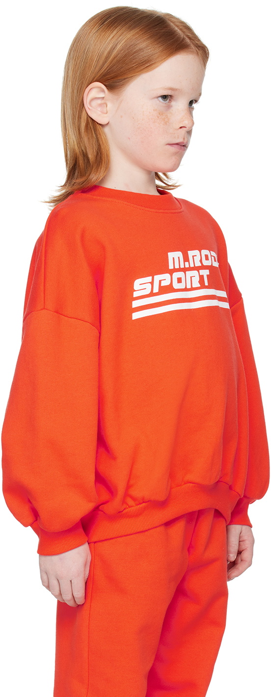 Mini Rodini Kids Red 'M.Rodini' Sweatshirt