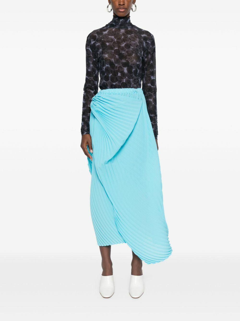 DRIES VAN NOTEN frill front top