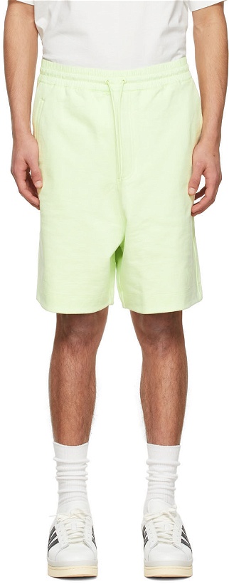 Photo: Y-3 Green Cotton Shorts