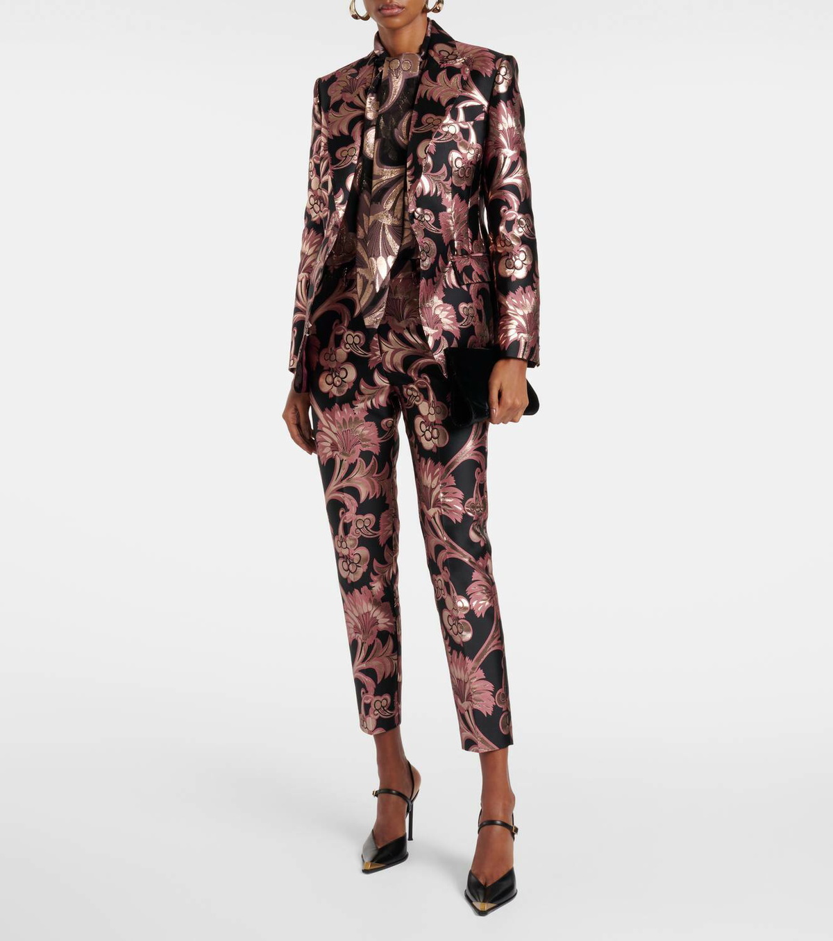 ボトムスその他 Etro Jacquard Double Breasted Blazer Multicolored Tie ETRO Jacquard-knit blazer | NET-A-PORTER