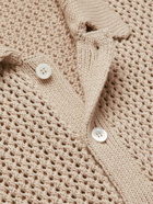 Barena - Baiocolo Crochet-Knit Cotton Shirt - Neutrals