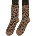 Versace Beige Animalier Socks