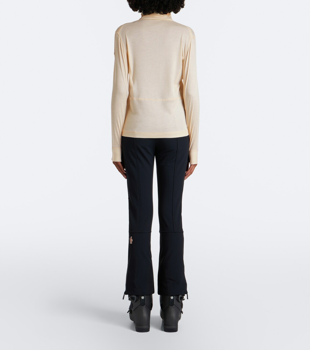 Moncler Grenoble Wool and silk jersey ski top