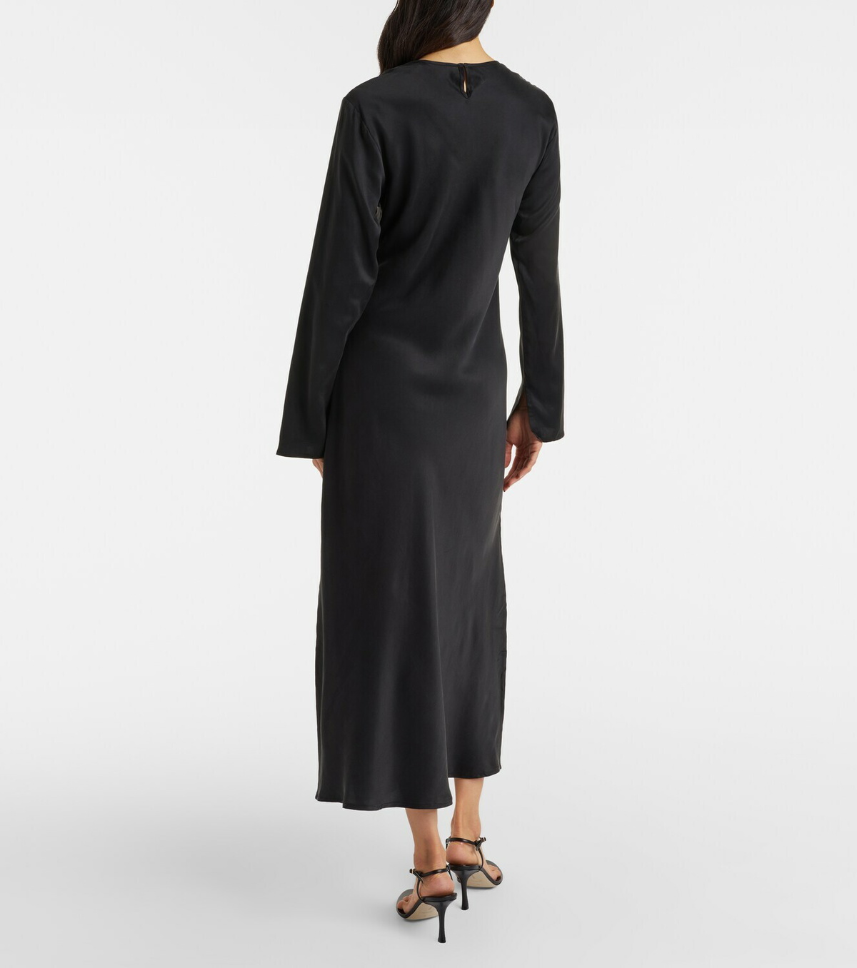 Asceno Salina silk charmeuse maxi dress