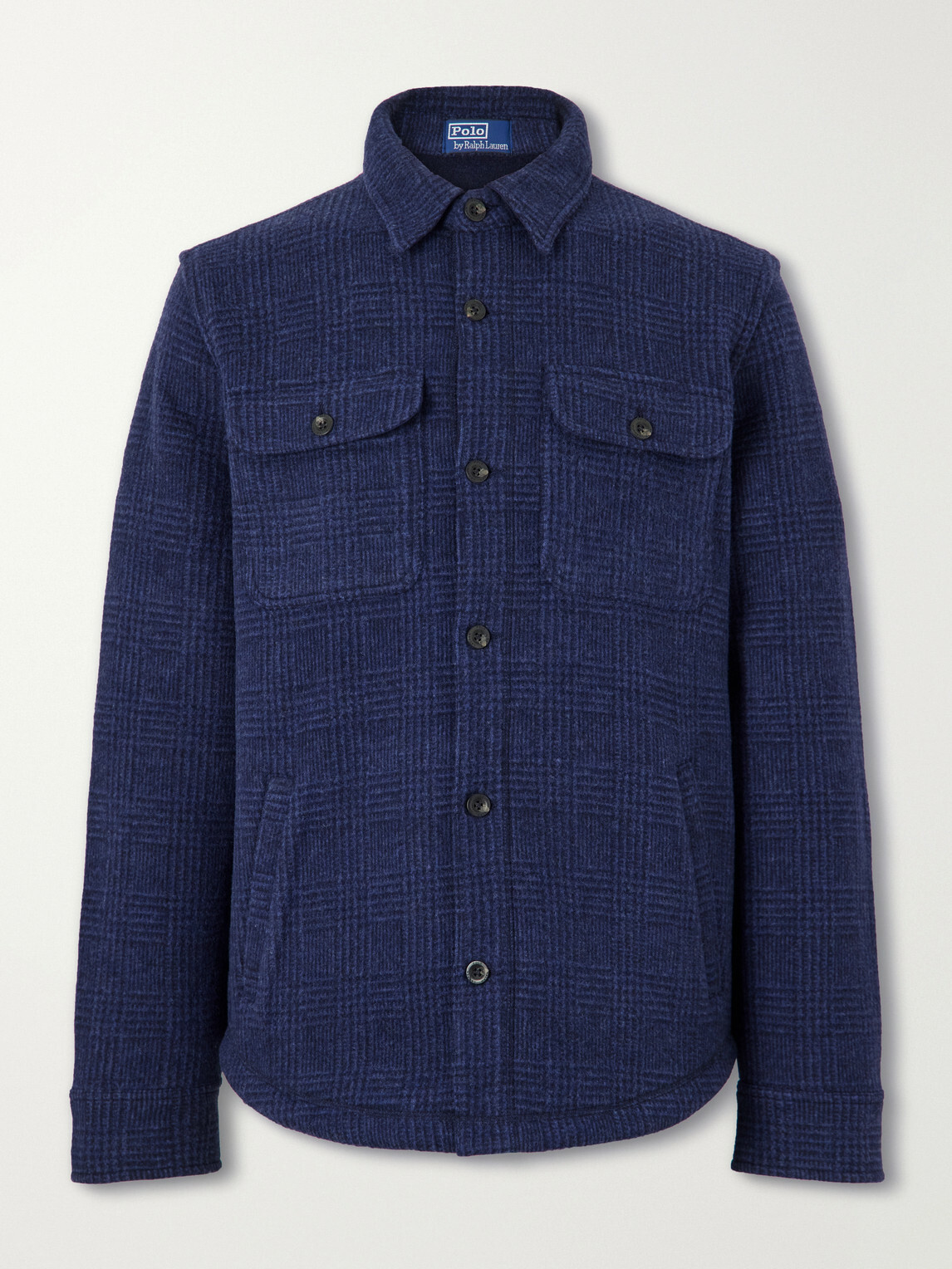 Polo Ralph Lauren - Checked Wool-Blend Shirt - Blue Polo Ralph Lauren