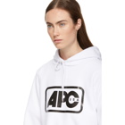 A.P.C. White U.S. Vince Hoodie