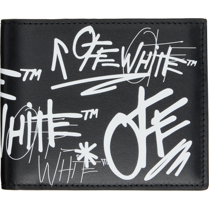 Photo: Off-White Black Logo Bifold Wallet