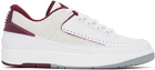 Nike Jordan White Air Jordan 2 Retro Low 'Cherrywood' Sneakers