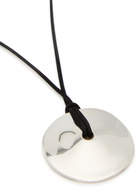 Agmes Cora Suede Cord Necklace - Silver - One Size