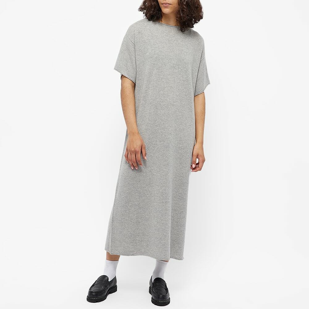 Extreme Cashmere Women's Knit T-Shirt Dress in Grey extreme cashmere Extreme Cashmere Women's Knit T-Shirt Dress in Grey extreme cashmere