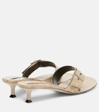 Christen Helix 35 patent leather thong sandals