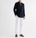 Loro Piana - Double-Breasted Cashmere Blazer - Blue