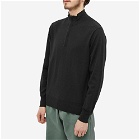 Adsum Men's Field Zip Knitted Sweater in Black