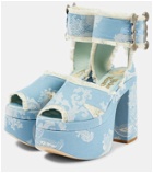 Vivienne Westwood Olde London jacquard platform sandals