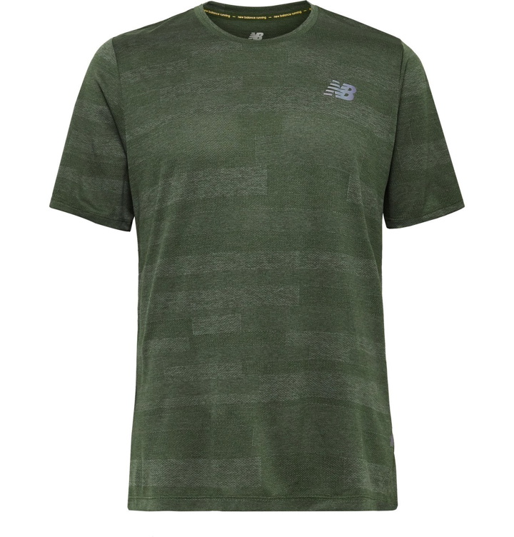 Photo: New Balance - Q Speed Fuel Jacquard-Knit T-Shirt - Green