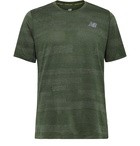 New Balance - Q Speed Fuel Jacquard-Knit T-Shirt - Green