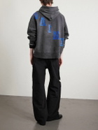 SAINT MXXXXXX - Angel Printed Cotton-Jersey Hoodie - Black