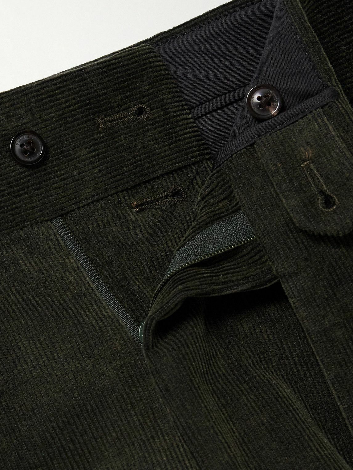 Purdey - Straight-Leg Cotton-Corduroy Trousers - Brown