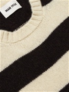 MAN 1924 - Striped Wool Sweater - Neutrals