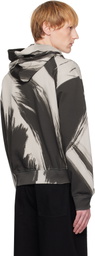 Helmut Lang Gray Feather Studio Hoodie