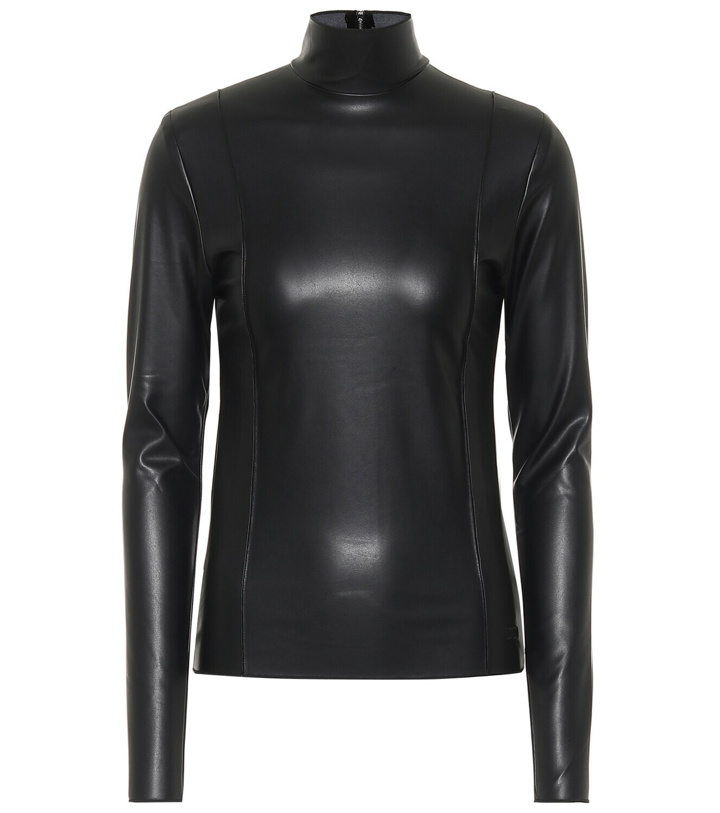 Photo: Peter Do - Faux leather turtleneck top