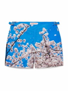 Orlebar Brown - Bulldog Straight-Leg Mid-Length Printed Swim Shorts - Blue