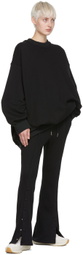 determ; Black Cotton Lounge Pants