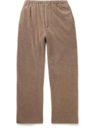 Auralee - Brushed Wool-Blend Jersey Trousers - Brown