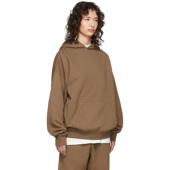 Essentials Tan Fleece Hoodie Essentials