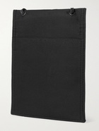 ALEXANDER MCQUEEN - Leather-Trimmed Logo-Appliquéd Faille Pouch