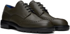 Burberry Green Perforated Brogue Derbys