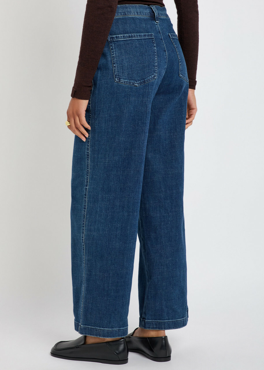 Eileen Fisher Wide-leg Jeans Dark Blue