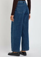 Eileen Fisher Wide-leg Jeans Dark Blue