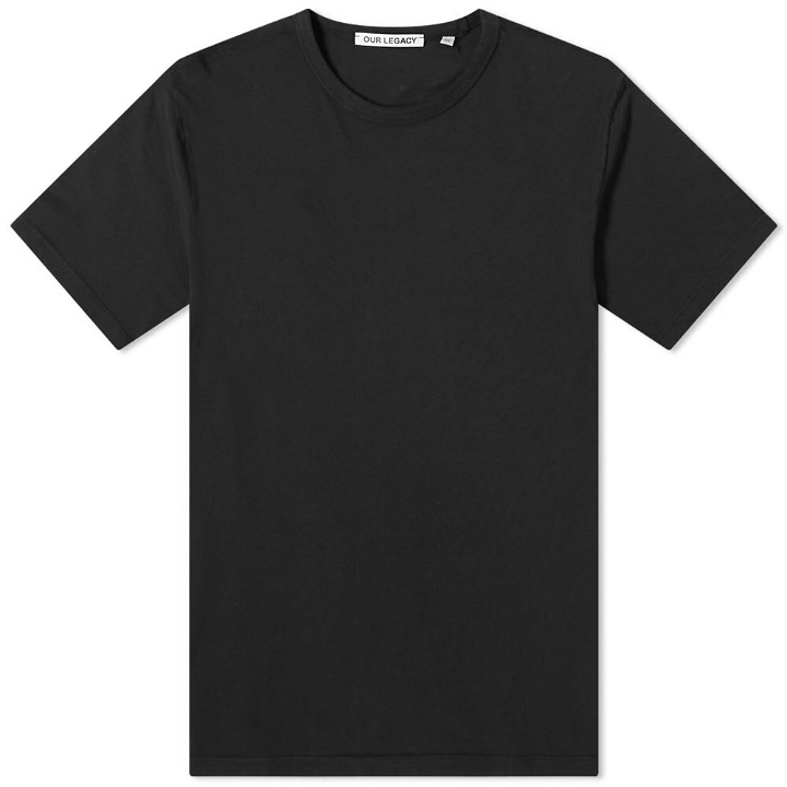 Photo: Our Legacy Men's New Box T-Shirt in Black Clean